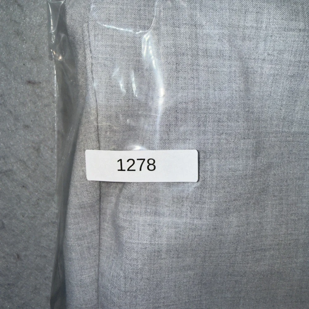 Daisy Fuentes Womens 12P Light Grey Heather Dress Pants Cropped‎ Capris Stretch